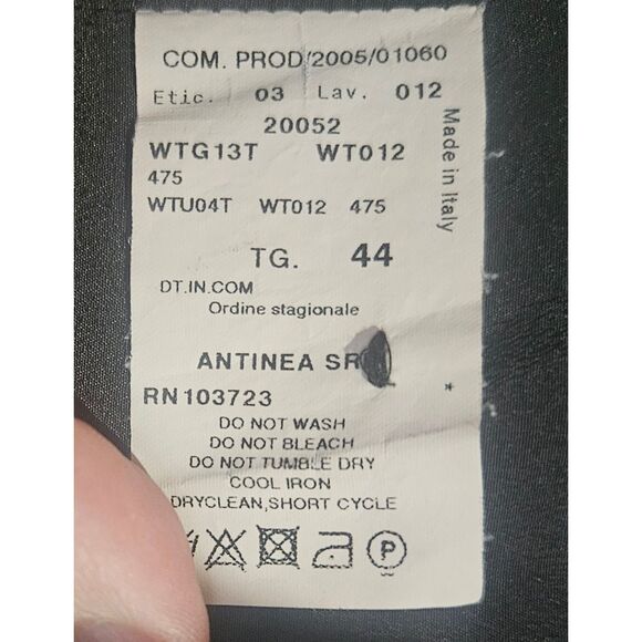 VTG 2005 Armani Wool Jacket Blazer Antinea SRL Sz 8 Fitted Designer Wedding Work - Picture 2 of 8